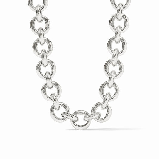 Cannes Link Necklace in Silver
