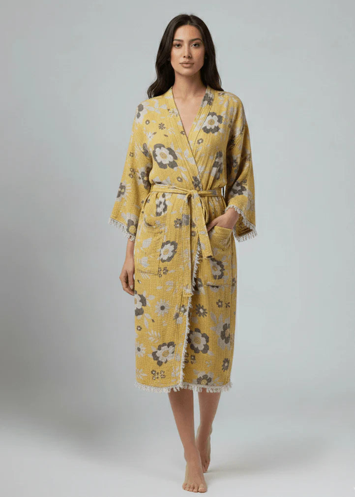 Flower Kimono Yellow