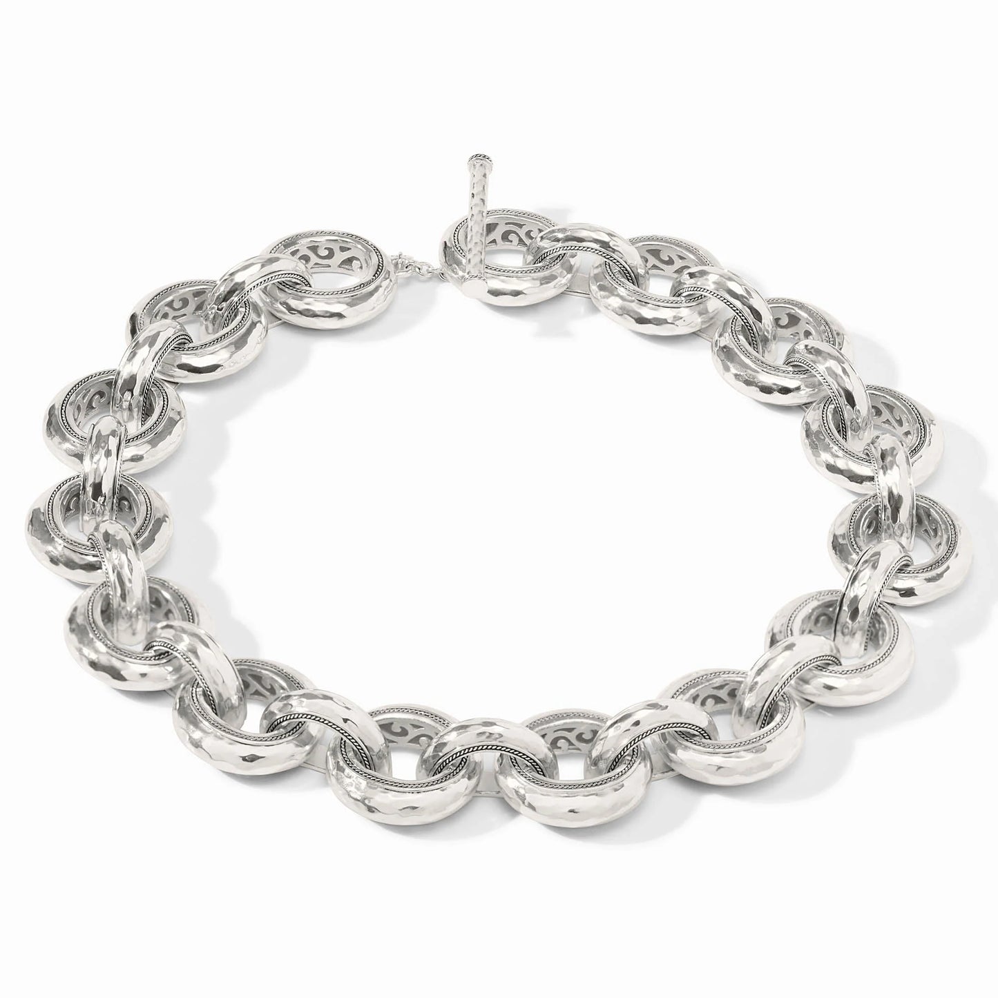 Cannes Link Necklace in Silver