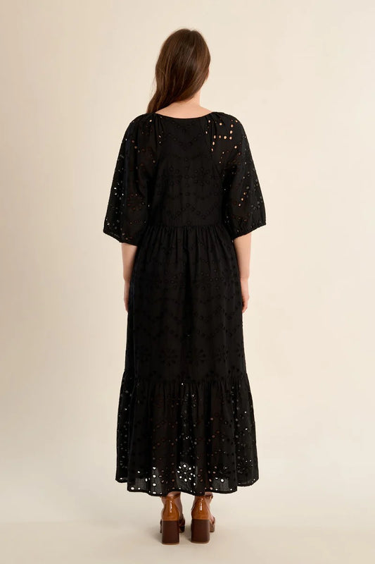 Long Cotton Dress Embroidered