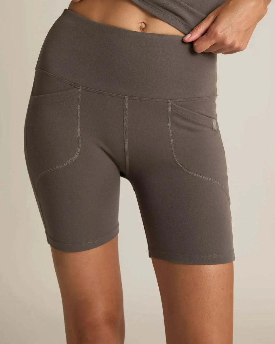 Soft Collection Skinny Short- Charcoal