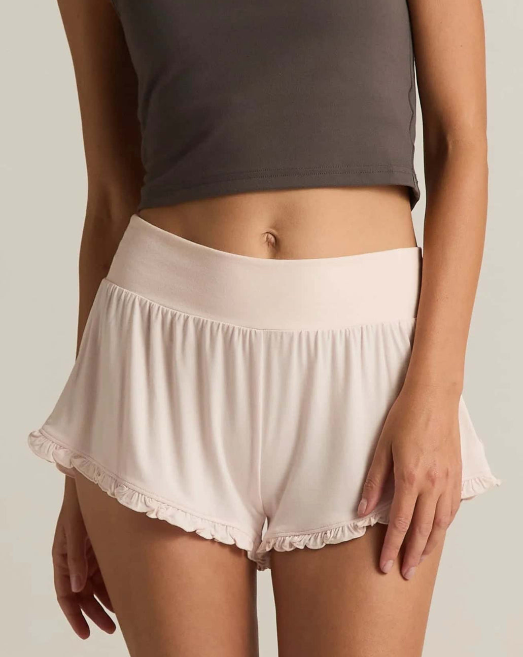Pink Ruffle Shorts