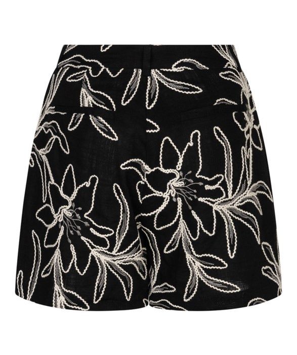 Flower Embroidery Shorts