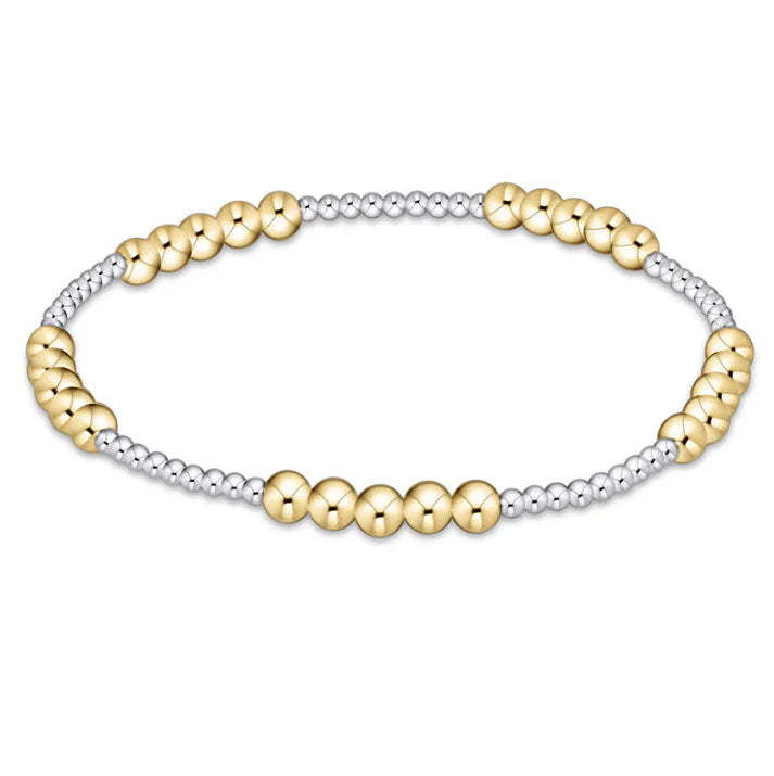 blissful mixed metal 4mm bracelet