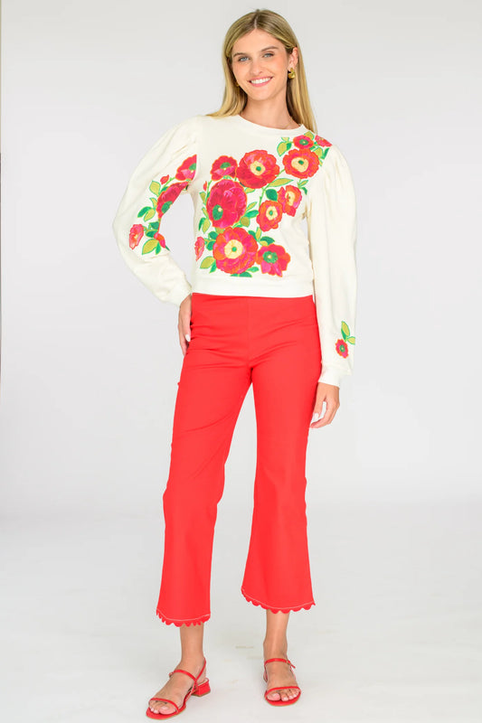 Jasmine Top in Poppy Patch