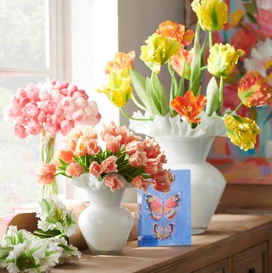 8" Springtime Flutter Acrylic Block