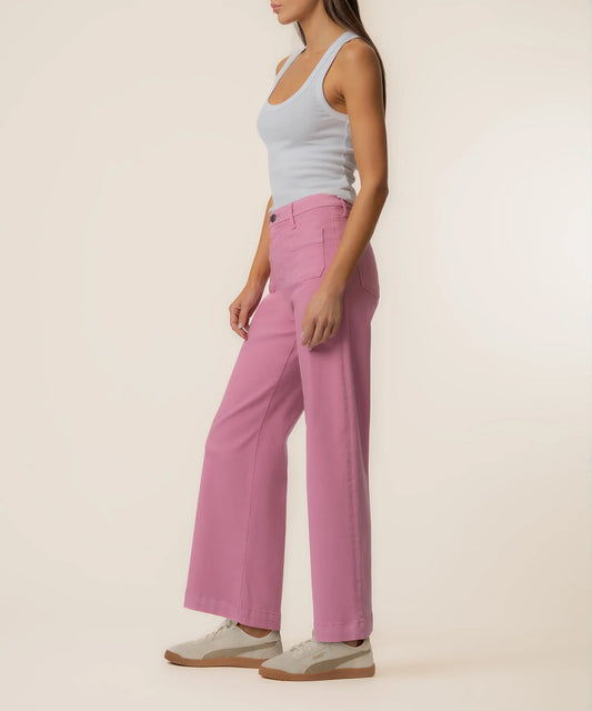 Meg High Rise Wide Leg in Cupcake