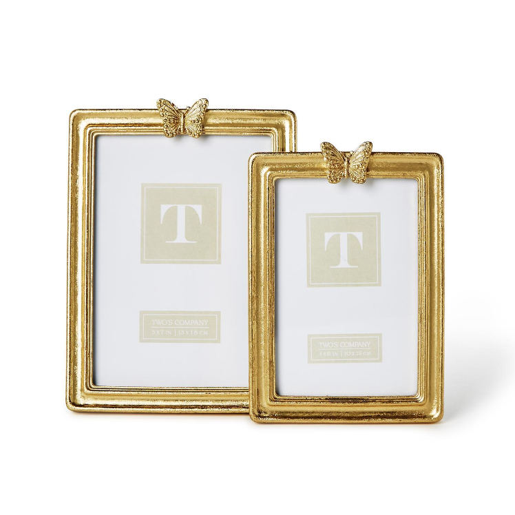 Golden Butterfly Photo Frame