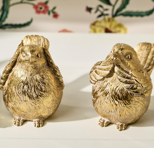 Gold Bird set of 3