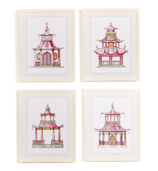 Pink Pagoda Wall Art