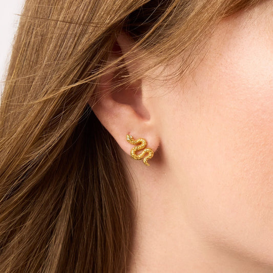 Snake Stud Gold