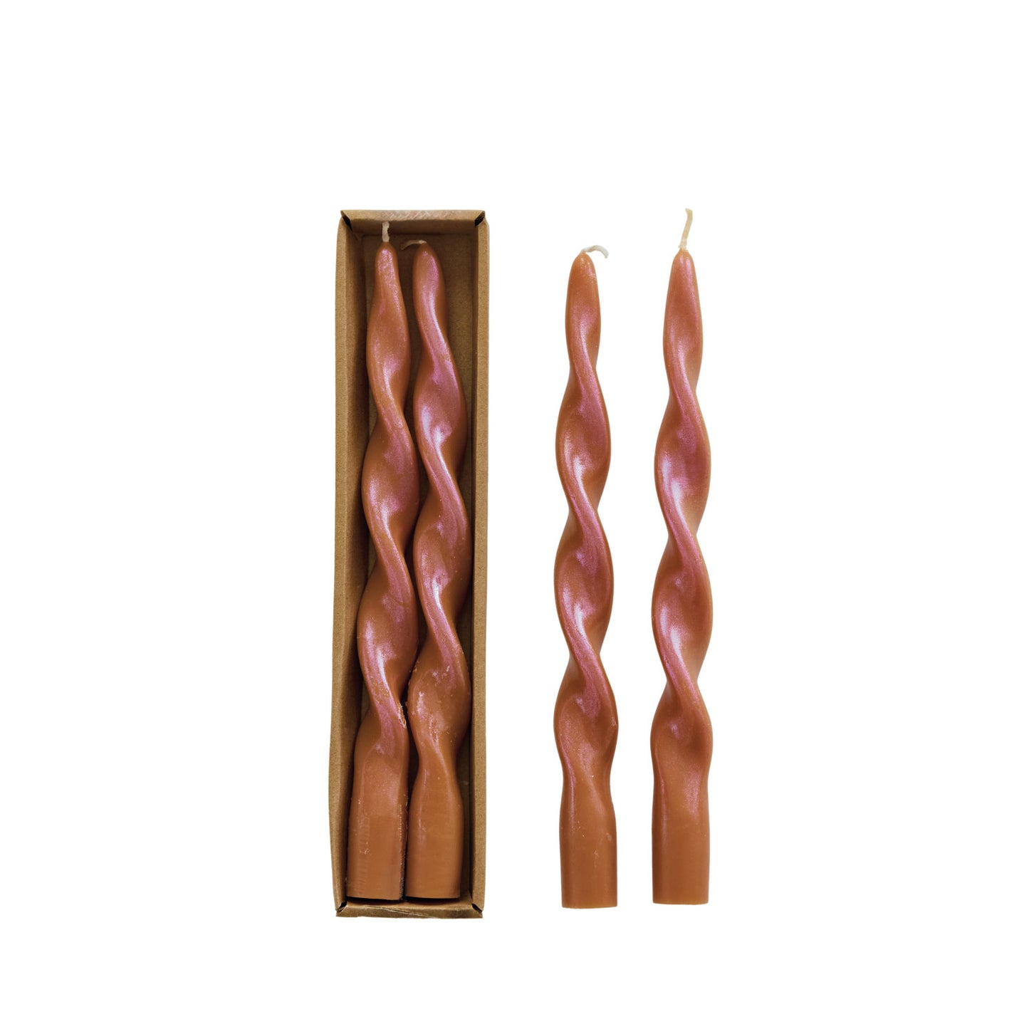 Iridescent Rainbow Taper Candle