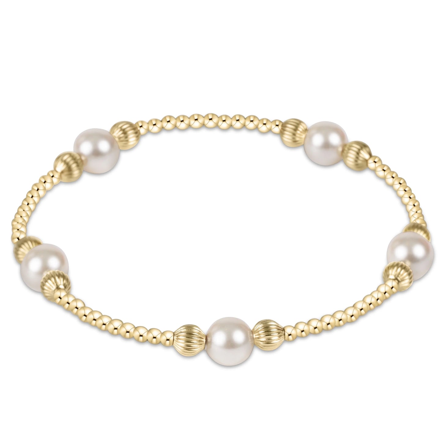 purpose pearl 6mm dignity gold bracelet