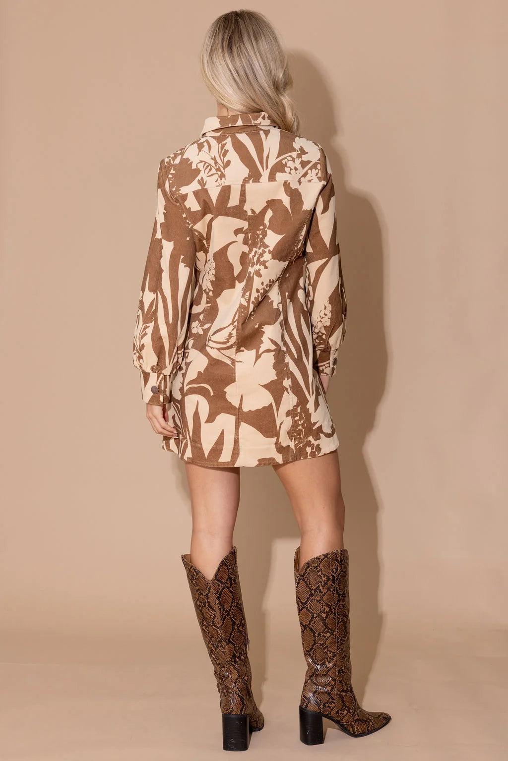 Harriet Dress in Sienna Shadow