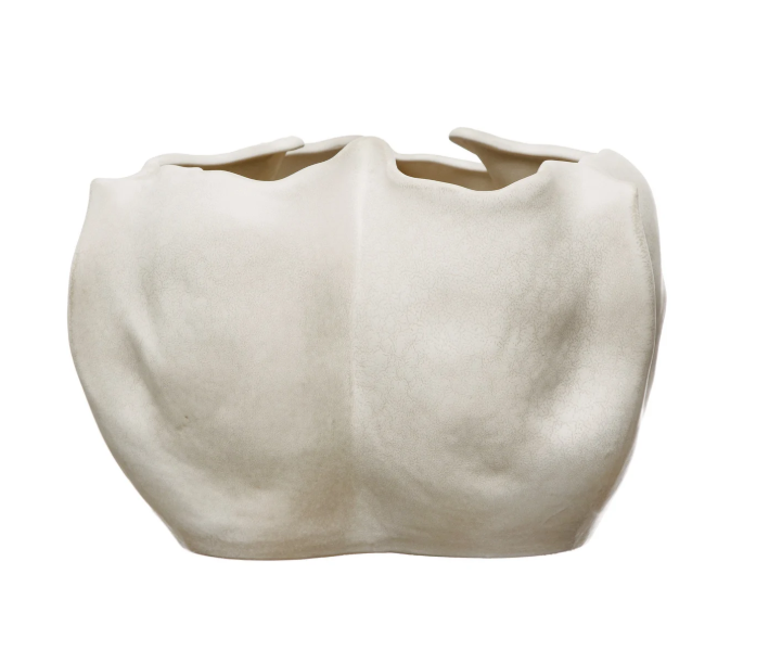 Matte Cream Organic Planter