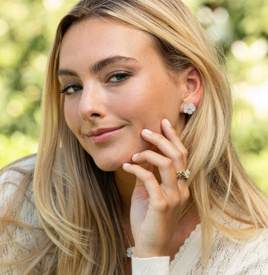 Mermaid Garden Stud Earrings