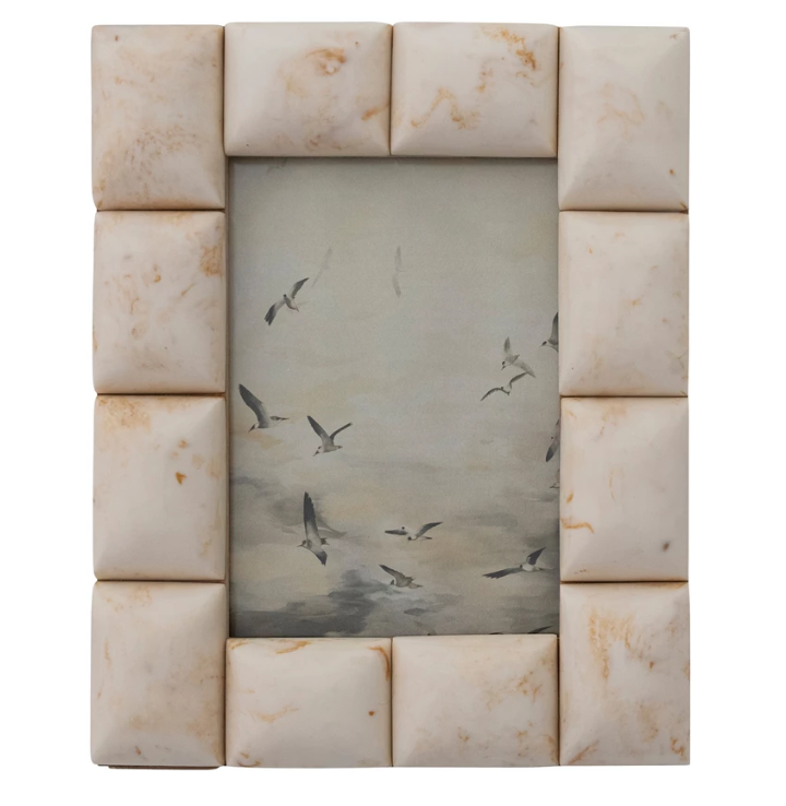 Marbled Resin Tile Photo Frame