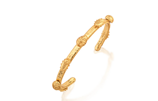 Scarab Petite Cuff - gold