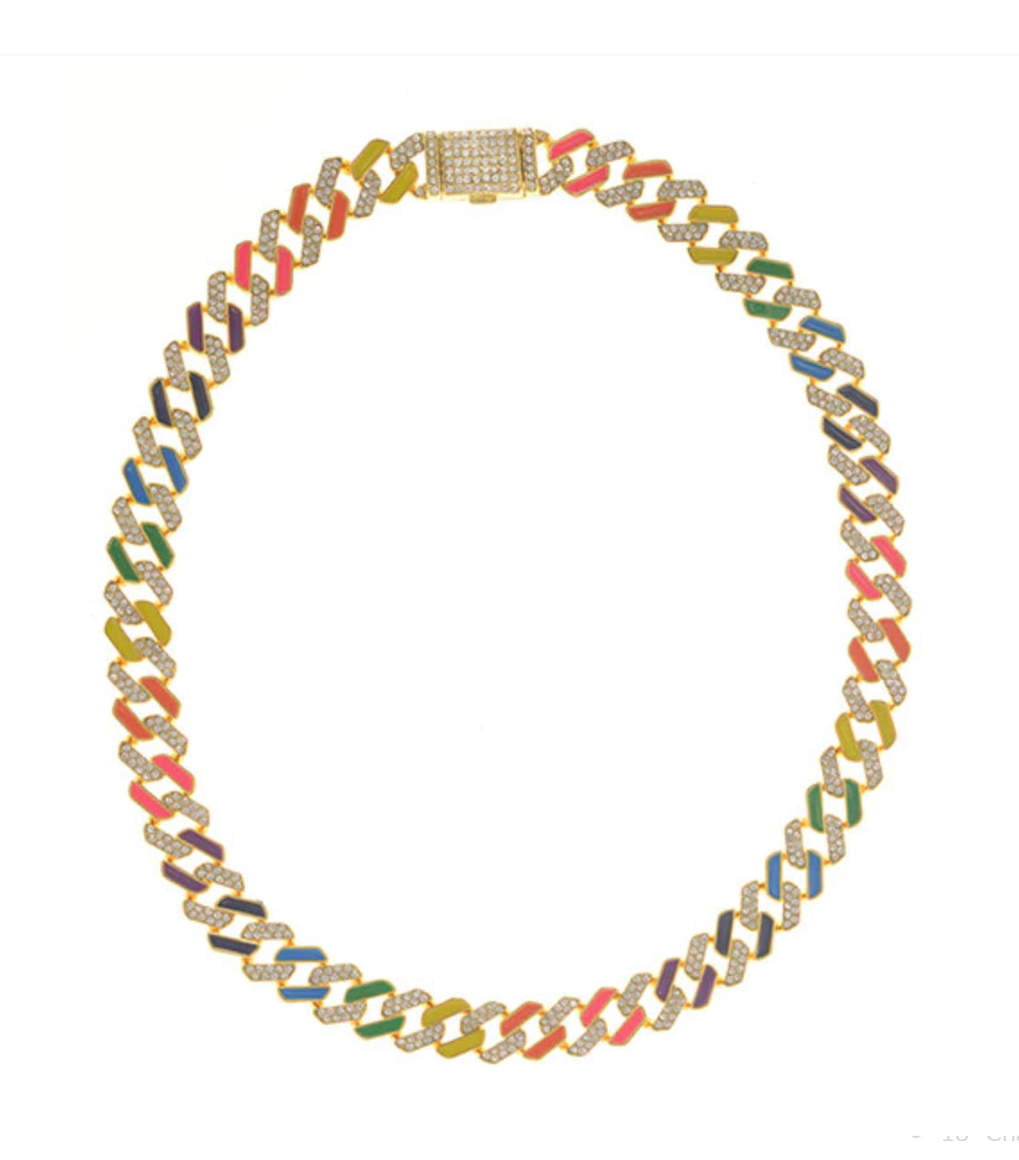 Interlace Enamel Necklace