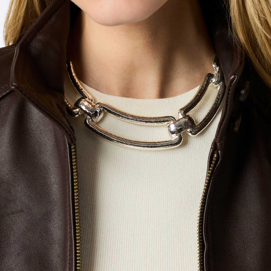 Sahara Collar Necklace in Silver