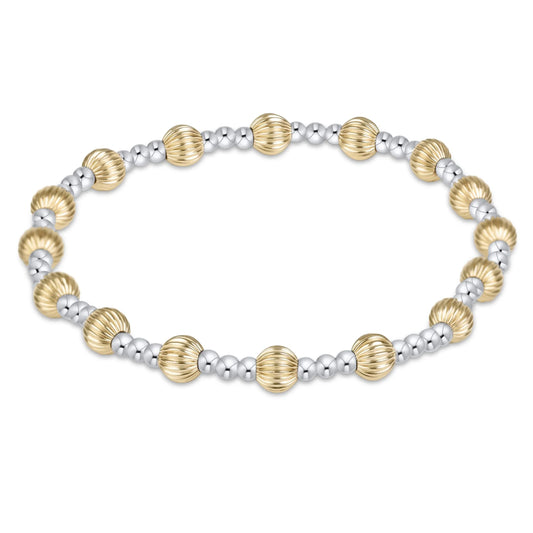 dignity sincerity mixed metal 5mm bracelet