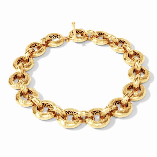 Cannes Link Necklace in Gold