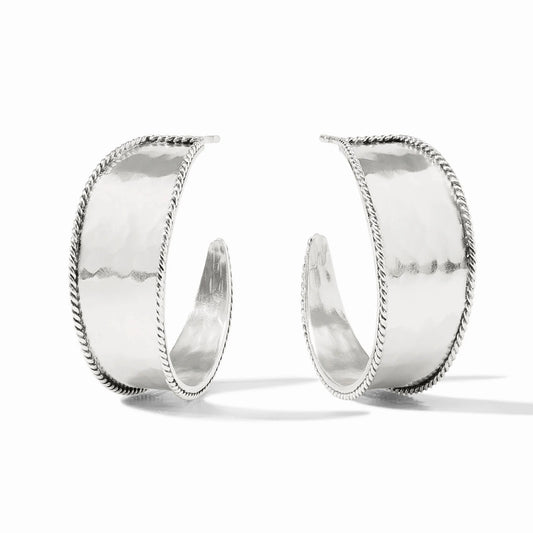 Savoy Hoop in Silver
