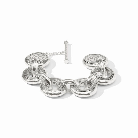 Cannes Link Bracelet in Silver