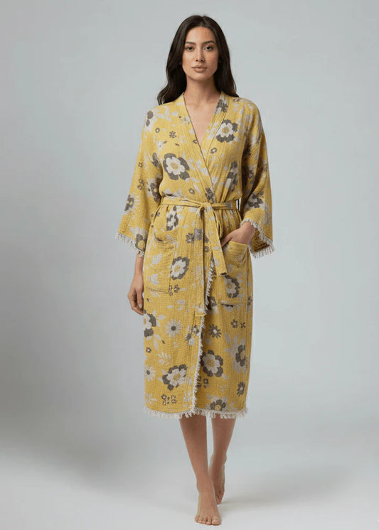 Flower Kimono Yellow