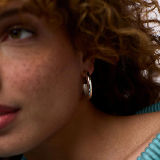 Havana Hoop in Silver