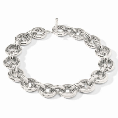 Cannes Link Necklace in Silver
