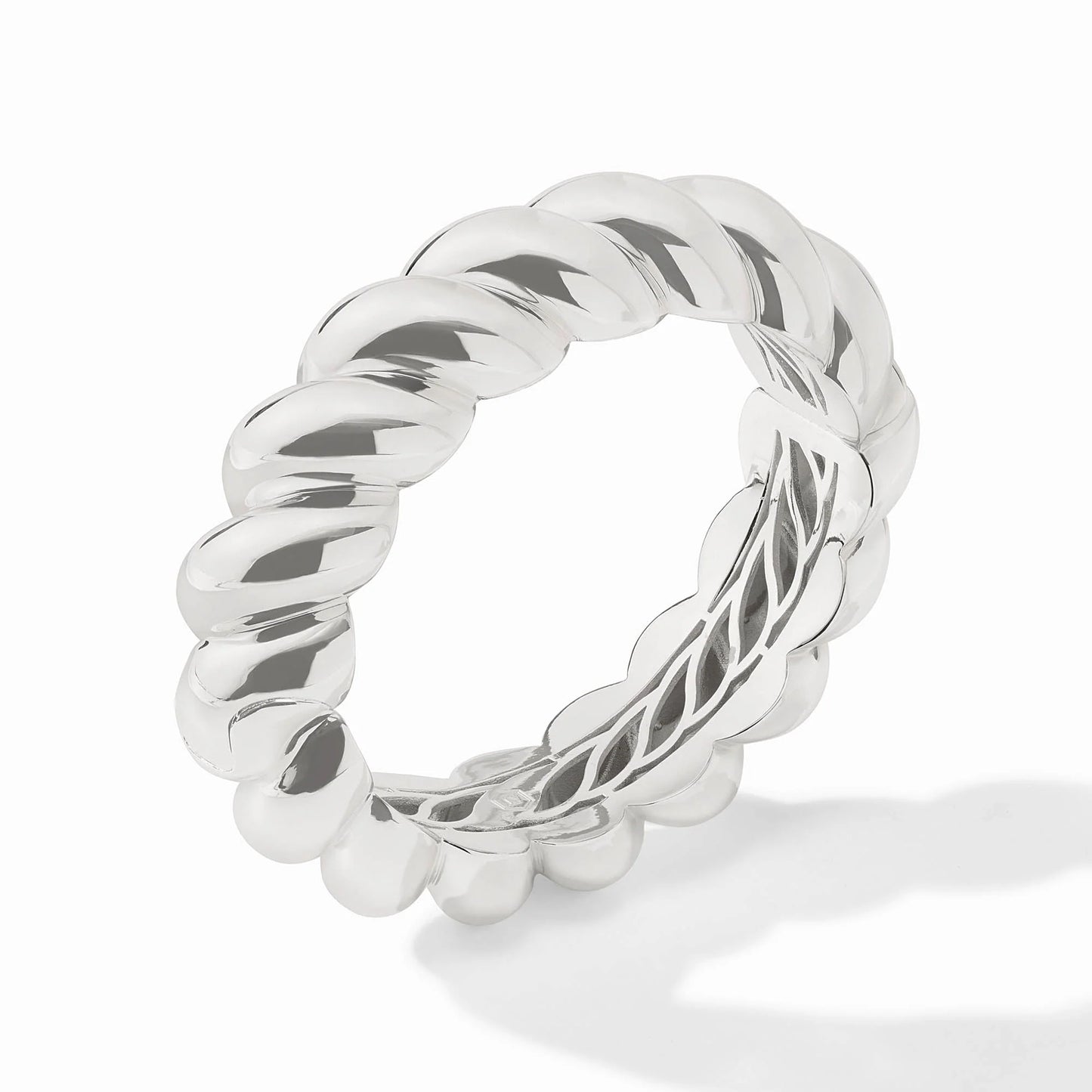 Ravello Statement Hinge Bangle in Silver