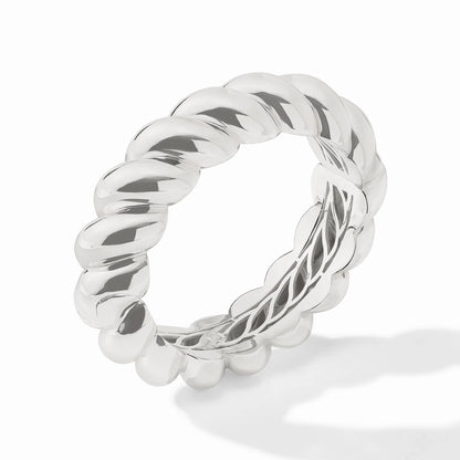 Ravello Statement Hinge Bangle in Silver