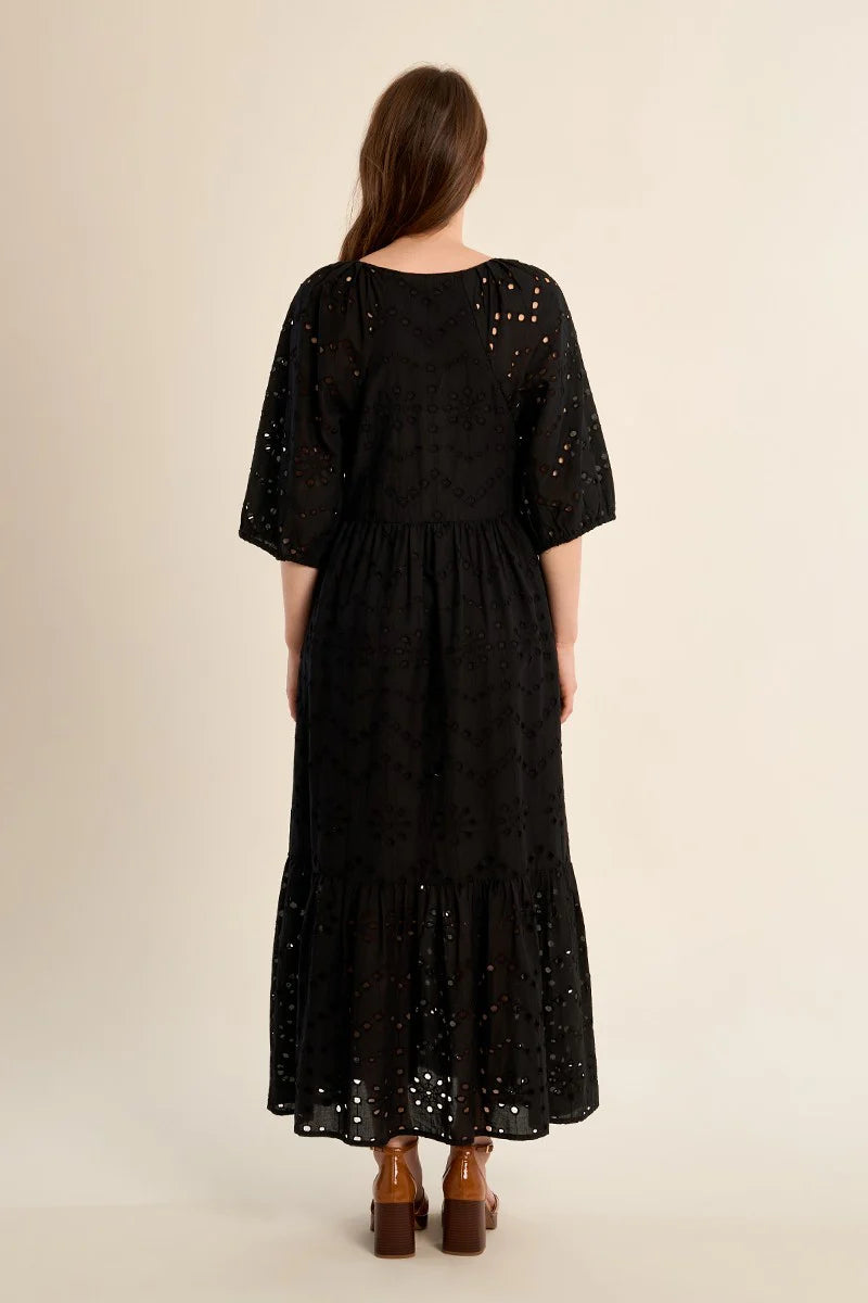 Long Cotton Dress Embroidered