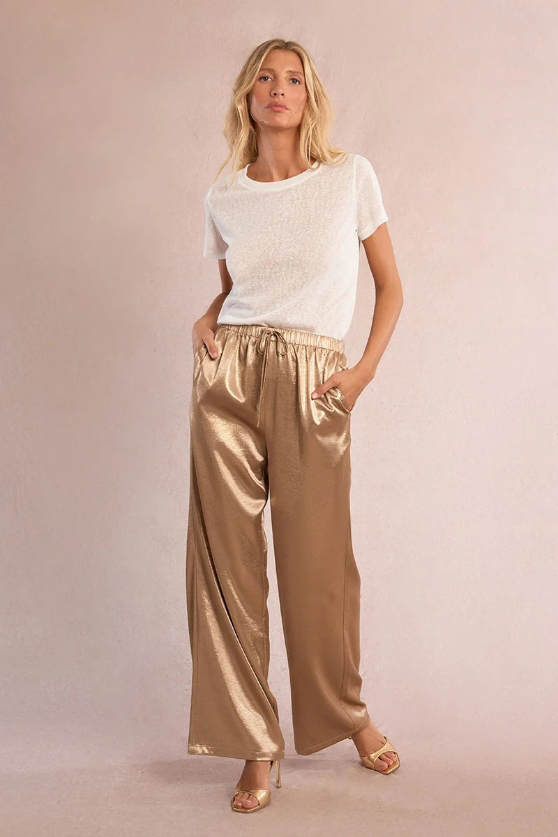 Satin High Waisted Trousers