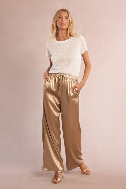 Satin High Waisted Trousers