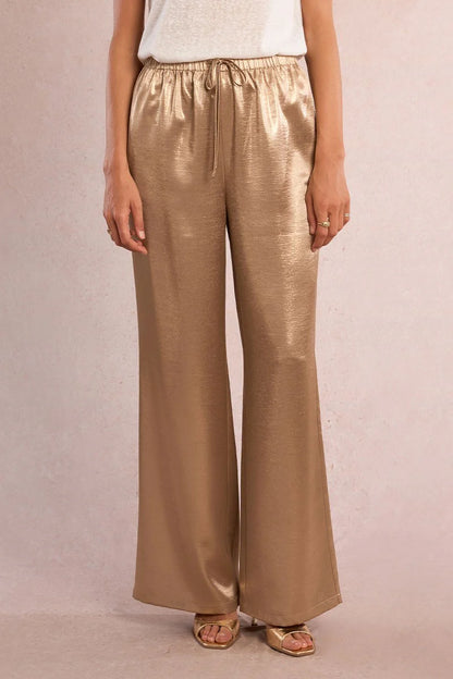 Satin High Waisted Trousers