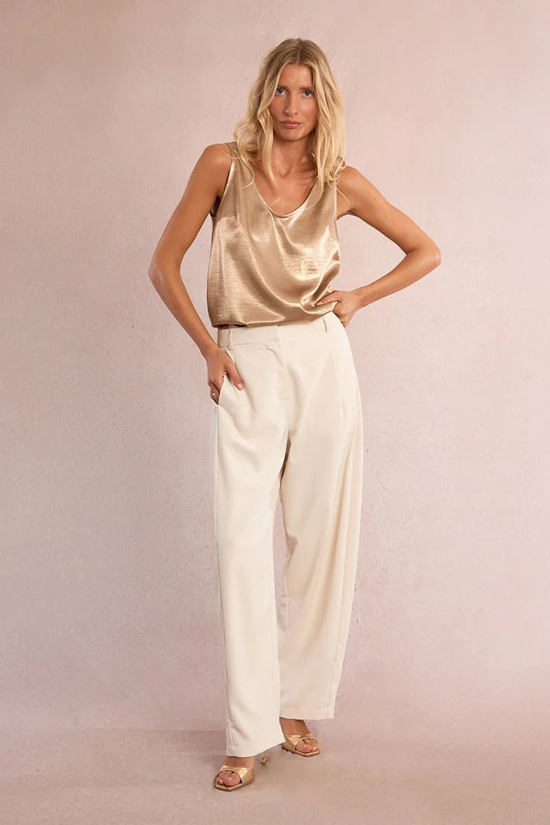 Satin Gold Tank Top
