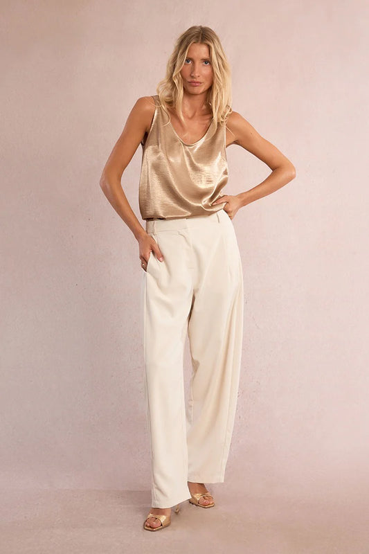 Satin Gold Tank Top