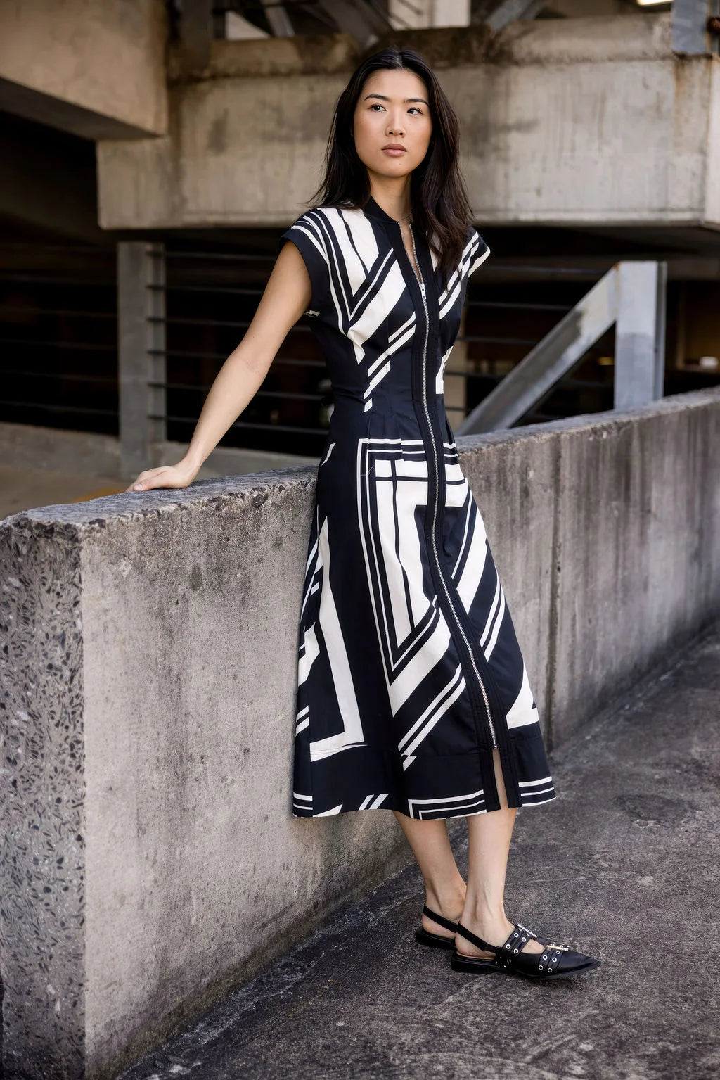 Rosalie Dress in Jet Noir
