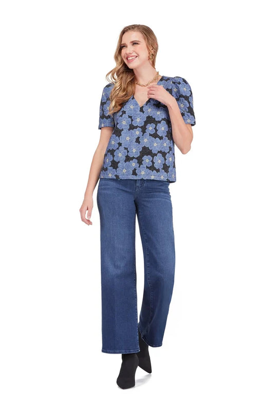 V-Neck Puff Sleeve Top