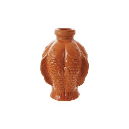Orange Fish Vase - small