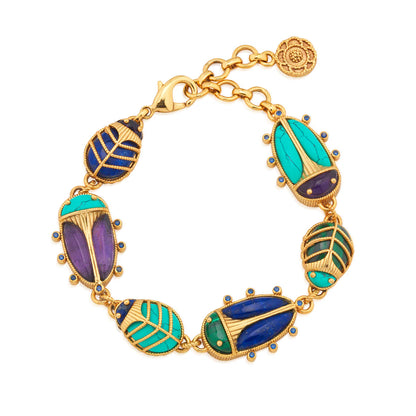 Scarab Link Bracelet