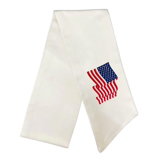 American Flag Wreath Sash
