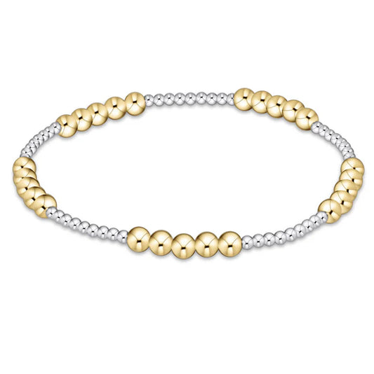 blissful mixed metal 4mm bracelet