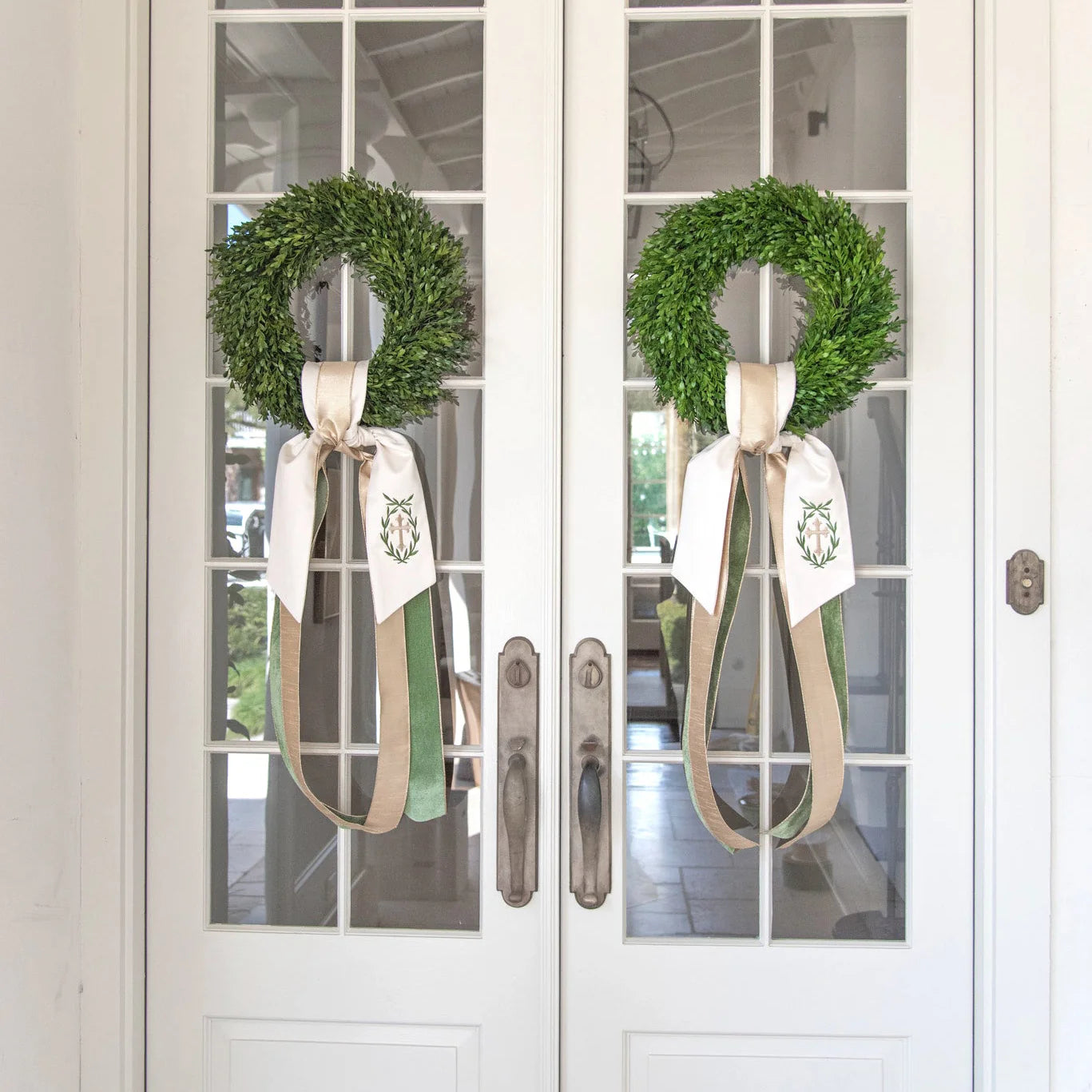 Cross Wreath Sash