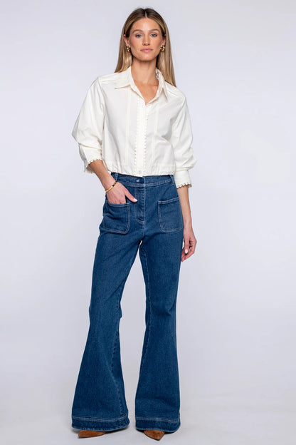 Carter Top in Solid White