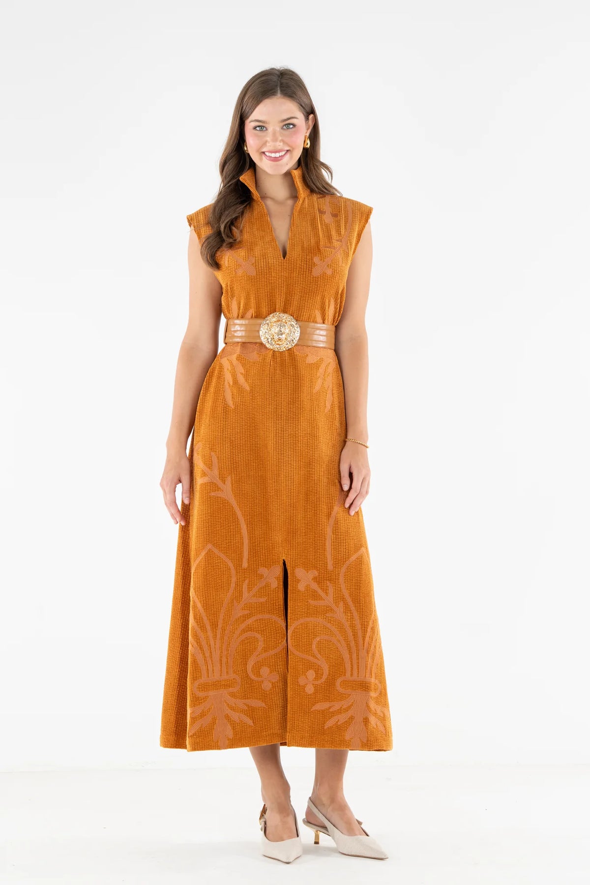 Roma Dress in Pecan