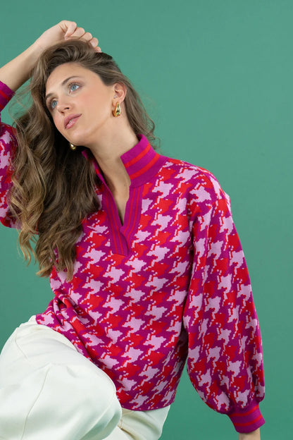 Lolli Sweater in Houndstooth