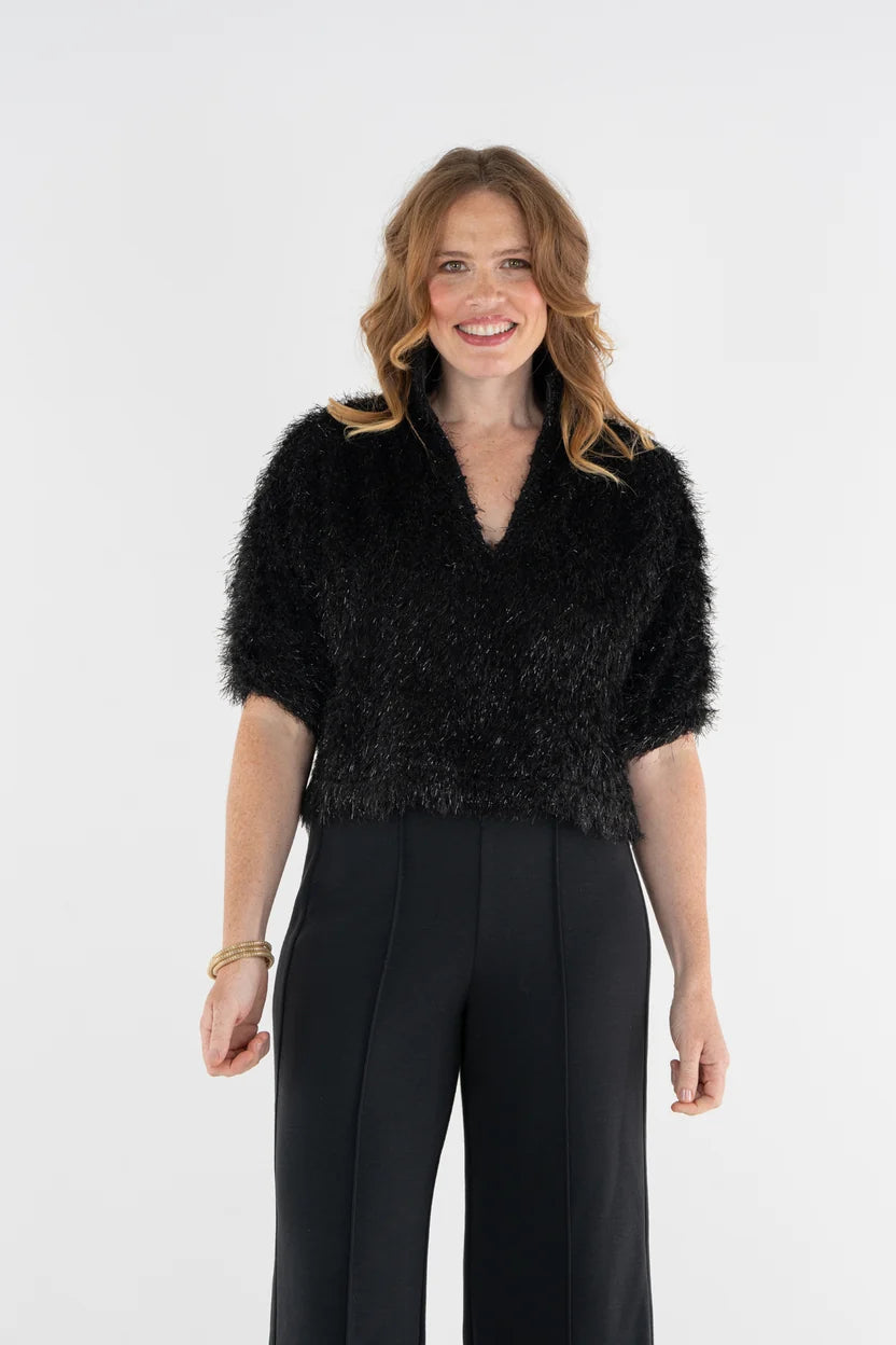 Estelle Top in Black Tie